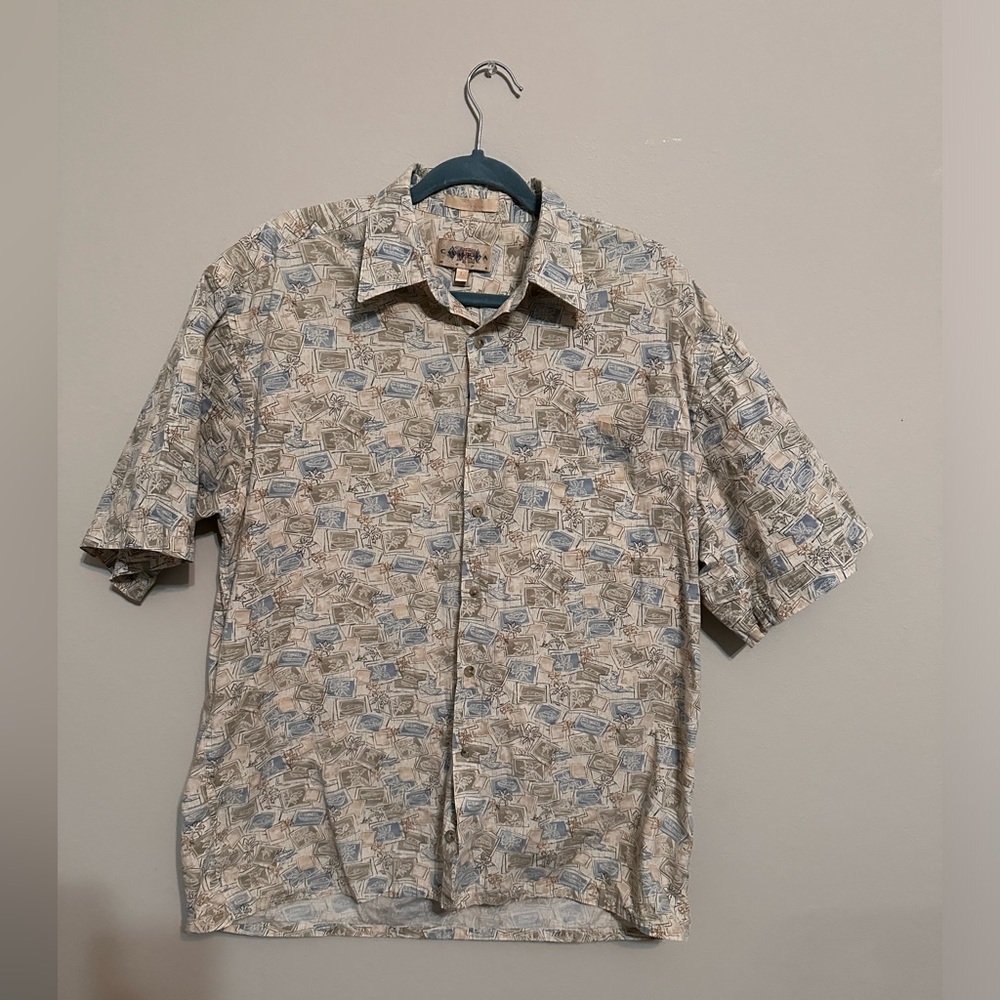 Campia Moda Men’s Button-Up Shirt | Size L | Made in Korea | 100% Cotton
